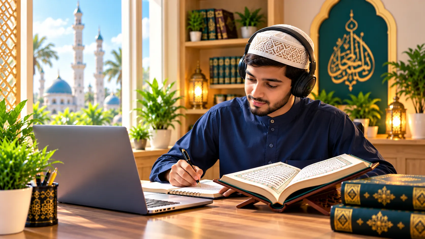Islamic studies online learning sessions for children and adults