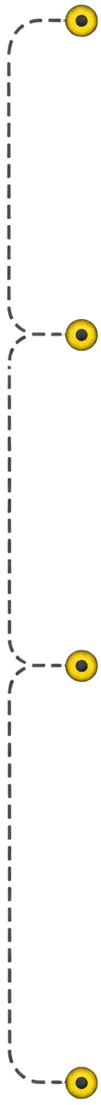 Four node vertical timeline connector graphic for Soulful Quran Academy learning steps